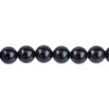 Black Agate Semi Precious Round Beads 10mm 16"/40cm Strand