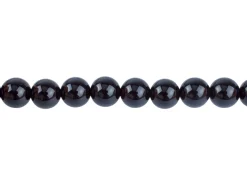 Black Agate Semi Precious Round Beads 10mm 16"/40cm Strand