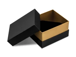 Black And Gold Metallic Bangle Box