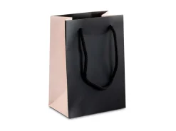 Black And Pink Gift Bag Small Pack of 10
