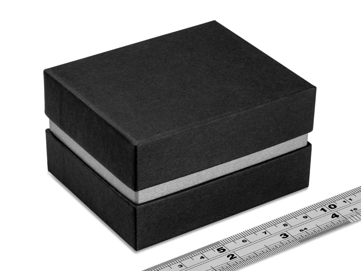 Black And Silver Metallic Bangle Box