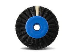 Black Bristle Lathe Brush 56mm/2", Stiff, 3 Row, Converging