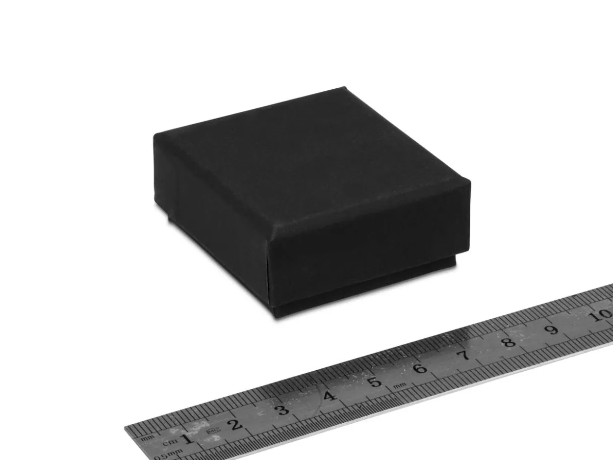 Black Card Soft Touch Earring Box