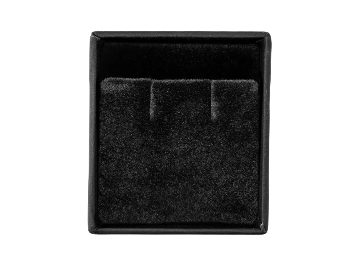 Black Card Soft Touch Earring Box