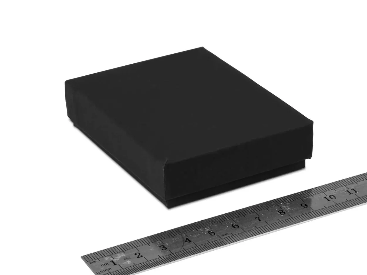 Black Card Soft Touch Pendant Box