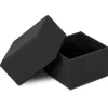 Black Card Soft Touch Ring Box