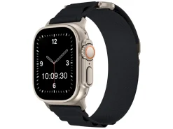 Black Fabric Strap For Apple Watch, Compatible With 42/44/45/49mm Models
