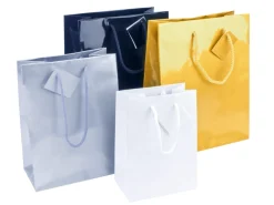 Black Gloss Gift Bag, Small Pack of 5 170x120x75mm
