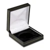 Black Leatherette Crown In Capsule Coin Box