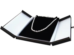 Black Leatherette 2 Door Necklet Box