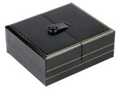 Black Leatherette 2 Door Pendant Box