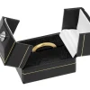 Black Leatherette 2 Door Ring Box