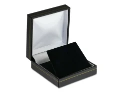 Black Leatherette Drop Earring Box