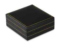Black Leatherette Full Sovereign In Capsule Coin Box