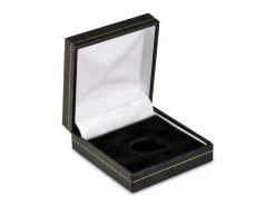 Black Leatherette Half Sovereign Coin Box