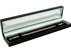Black Leatherette Long Bracelet Box