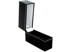 Black Leatherette Narrow Bangle Box