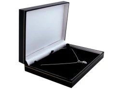 Black Leatherette Necklet Box