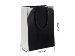 Black Monochrome Gift Bag Medium Pack of 10