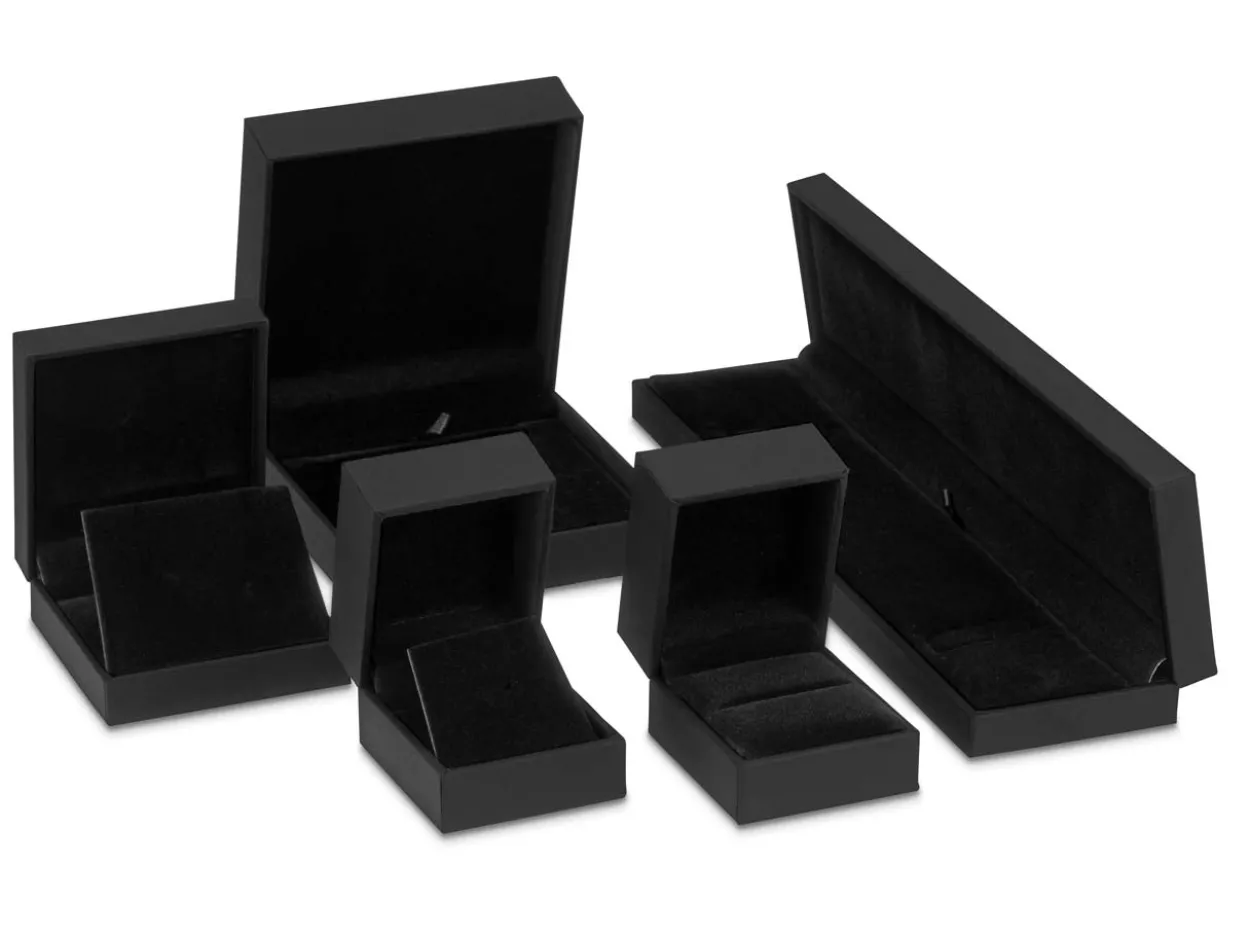 Black Soft Touch Pendant/drop Earring Box