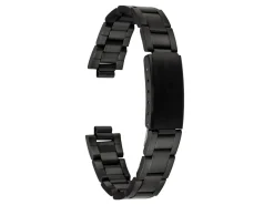 Black Stainless Steel Watch Bracelet, 18-22mm