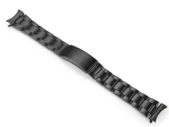 Black Stainless Steel Watch Bracelet, 18-22mm