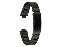 Black Stainless Steel Watch Bracelet, 12-16mm
