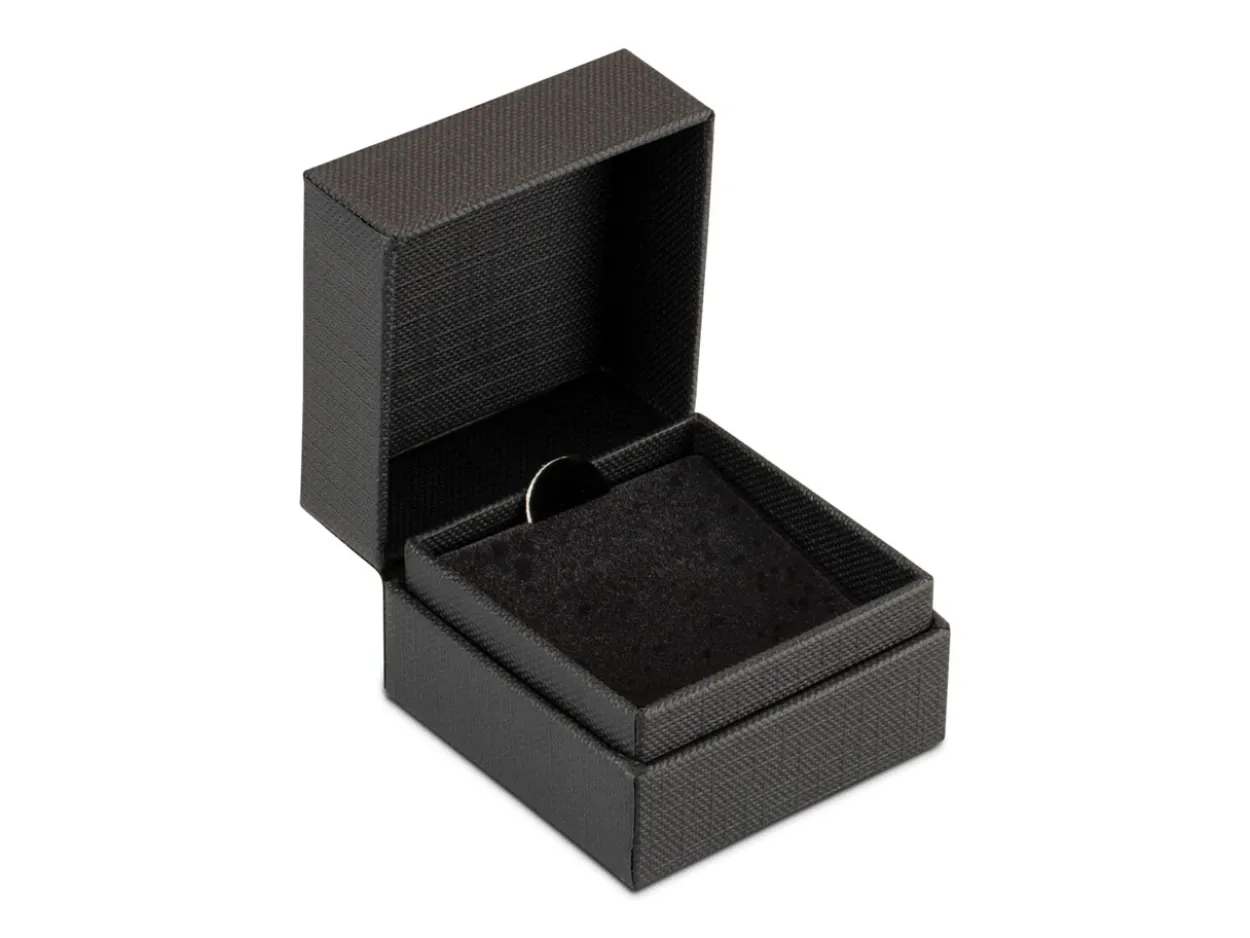 Black Textured Eco Earring Box