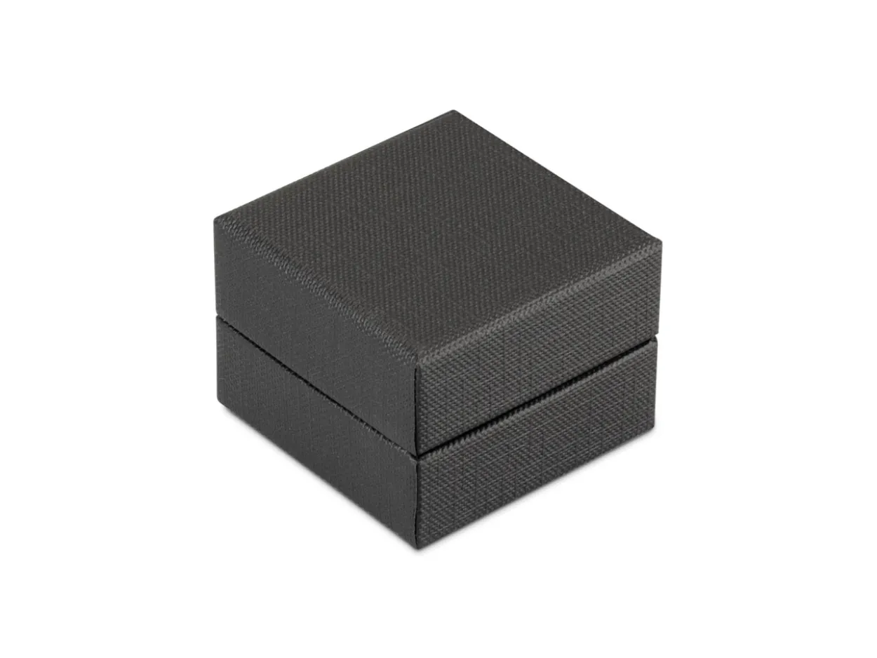 Black Textured Eco Earring Box