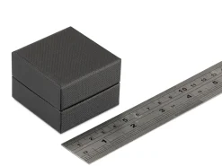 Black Textured Eco Earring Box