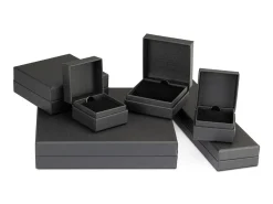 Black Textured Eco Ring Box