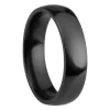 Black Zirconium Court Polished Wedding Ring 5.0mm, Size K, 1.8mm Wall