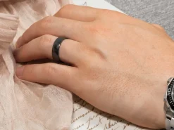 Black Zirconium Court Polished Wedding Ring 5.0mm, Size K, 1.8mm Wall