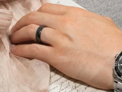 Black Zirconium Court Polished Wedding Ring 4.0mm, Size I, 1.6mm Wall