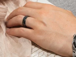 Black Zirconium Court Polished Wedding Ring 3.0mm, Size K, 1.6mm Wall