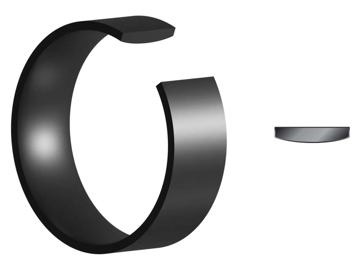 Black Zirconium Flat Court Easy Fit Polished Wedding Ring 4.0mm, Size Y, 1.6mm Wall