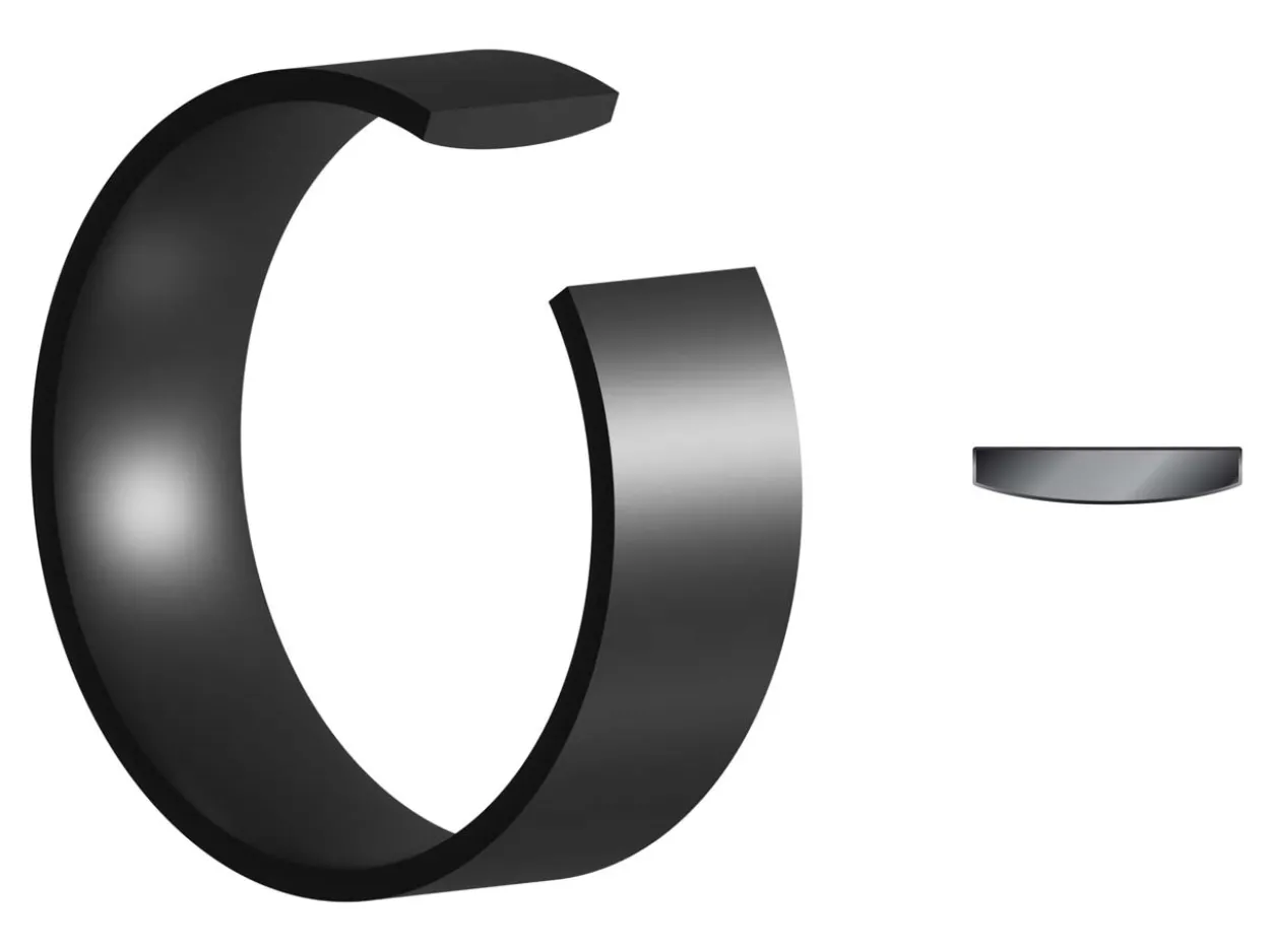 Black Zirconium Flat Court Easy Fit Polished Wedding Ring 4.0mm, Size J, 1.6mm Wall