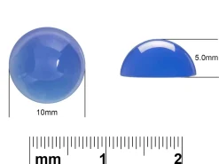 Blue Agate Round Cabochon 10mm
