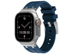 Blue Silicone Strap For Apple Watch, Compatible With 38/40/41mm Models