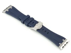Blue Silicone Strap For Apple Watch, Compatible With 42/44/45/49mm Models