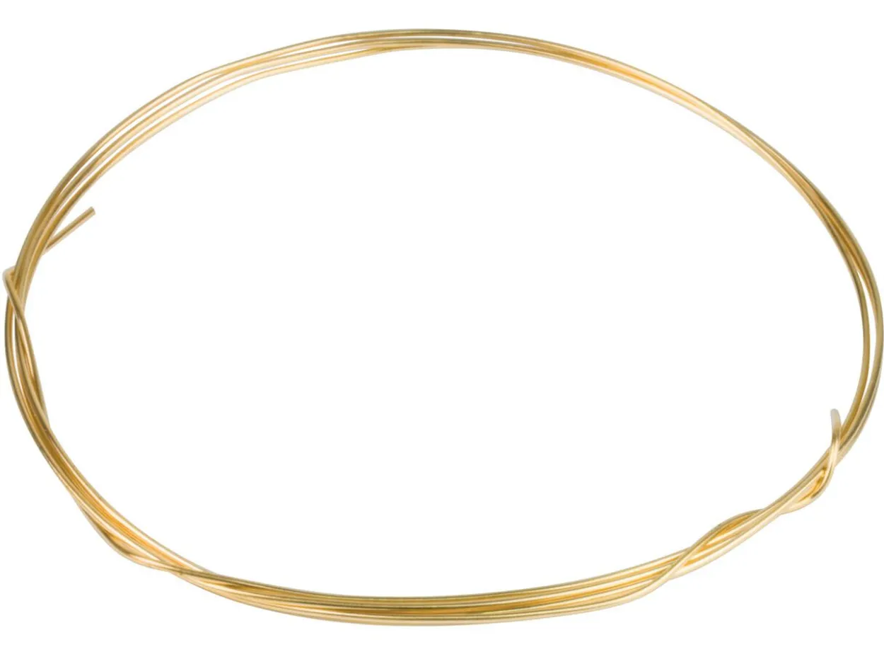 Brass Round Wire 1.6mm X 1.82m Half Hard