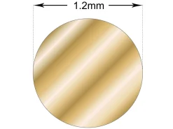 Brass Round Wire 1.2mm X 3.00m Half Hard