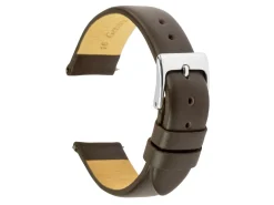 Brown Genuine Calf Leather Watch Strap, 18mm