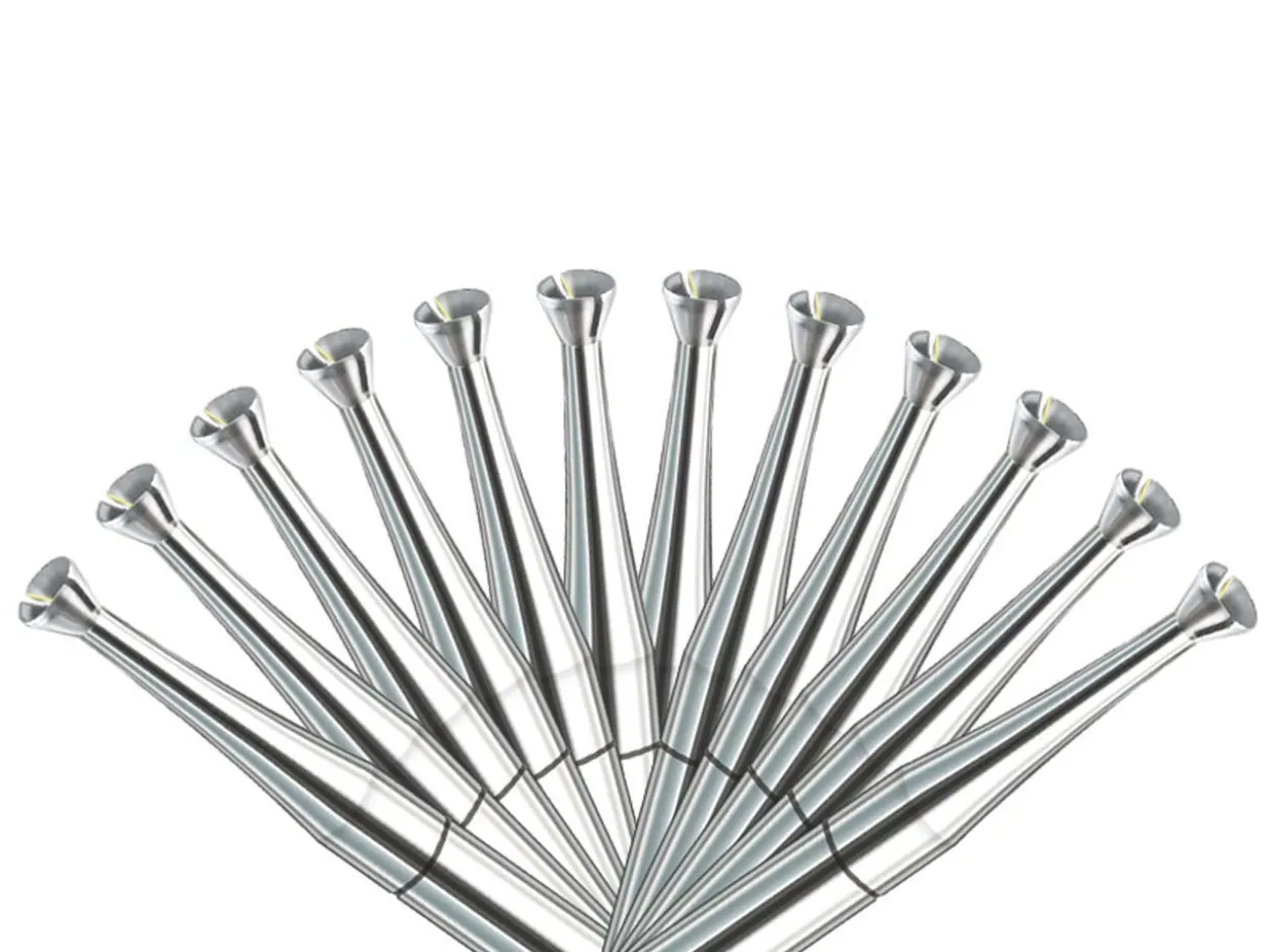 Busch Burr 411ct Twincut Concave Conical Set Of 12 Burrs