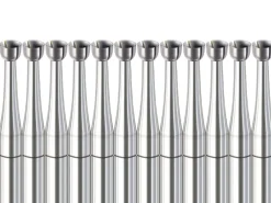 Busch Burr 411t Twincut Concave Cup Set Of 12 Burrs