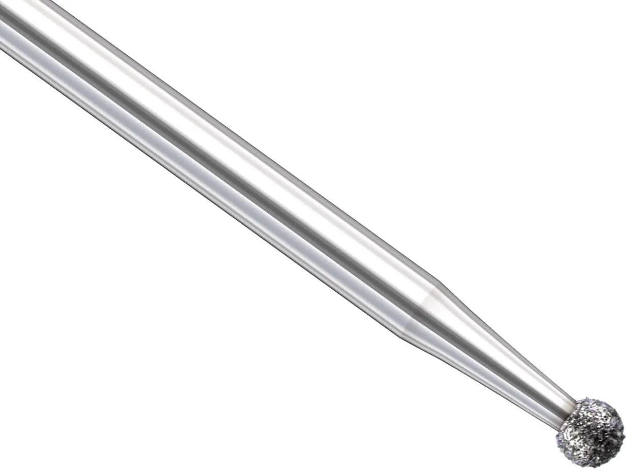 Busch Diamond Round Burr No 801 1.4mm Medium Grit