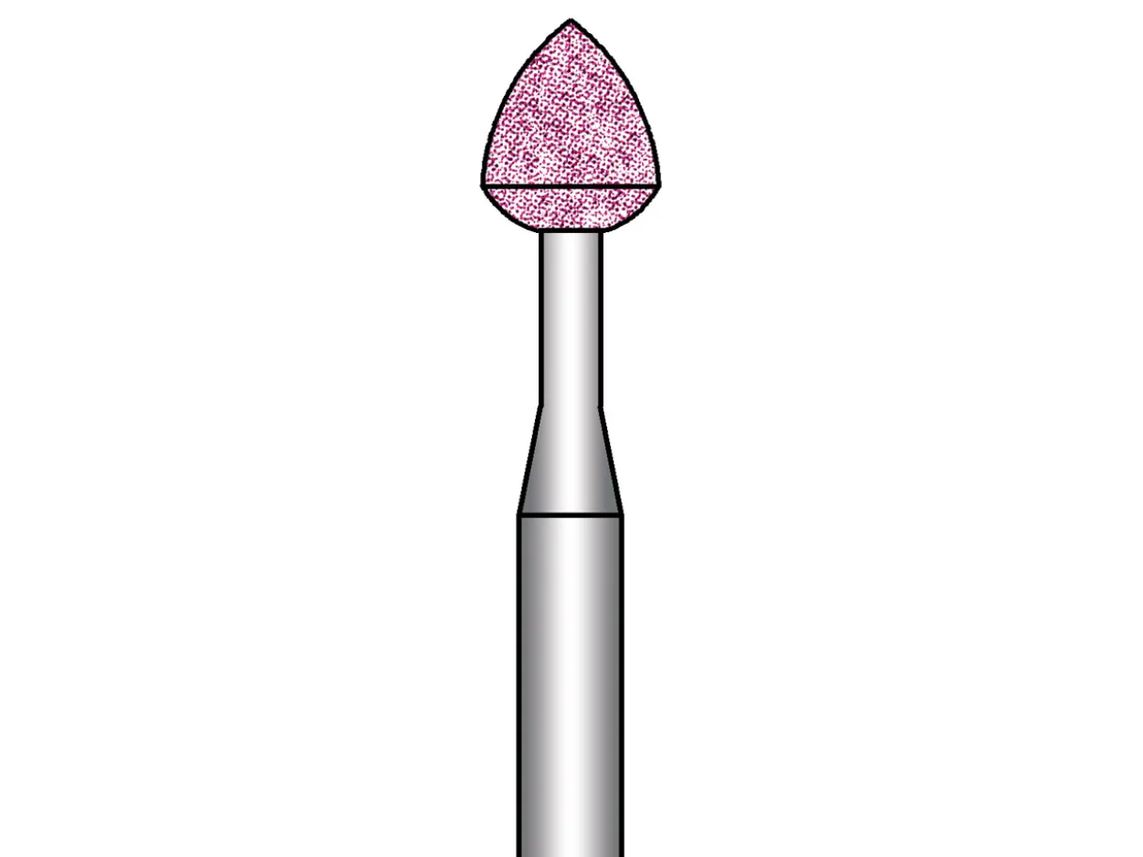 Busch Pink Carborundum Flame Abrasive 656 4.0mm