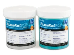 Castaldo LiquaFast ICE, RTV Liquid Moulding Rubber, Fast Cure, 1kg, Clear Blue