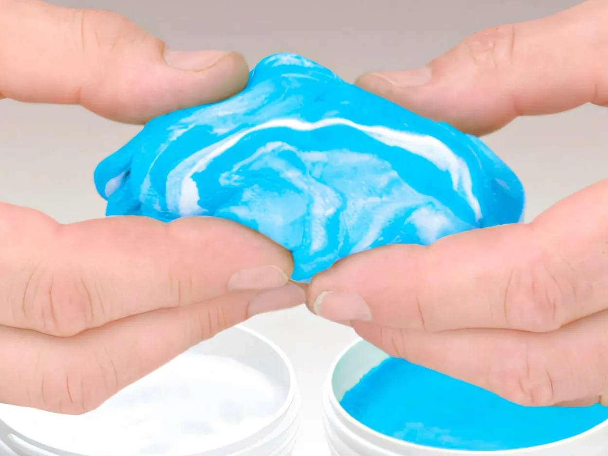Castaldo QUICK-SIL, RTV Silicon Moulding Putty, Soft And Pliable, 1kg, Blue