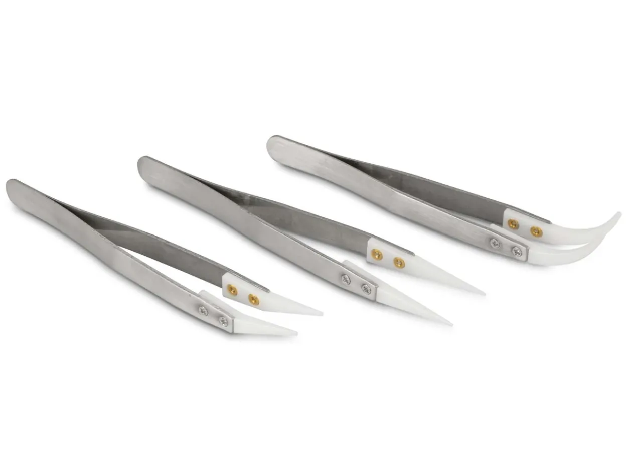 Ceramic Tweezers Set Of 3